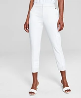 Tommy Hilfiger Women's Cropped Elastic-Back Sloane Ankle Pants