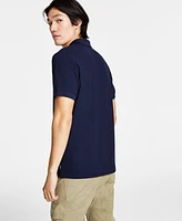 Guess Men's Pointelle Short Sleeve Knit Shirt