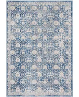 Safavieh Brentwood BNT896 Navy and Creme 5'3" x 7'6" Area Rug