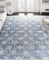 Safavieh Brentwood BNT896 Navy and Creme 4' x 6' Area Rug