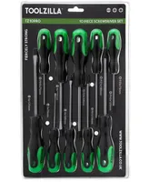 Toolzilla Screwdriver Set, 10 Piece Magnetic Screwdriver Tool Set for Diy Hand Tools. High performance Set | Screwdriver with Comfort Grip, Cross