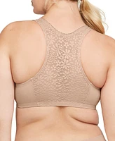 Women's Full Figure Plus Complete Comfort Wirefree Cotton T-Back Bra 1908