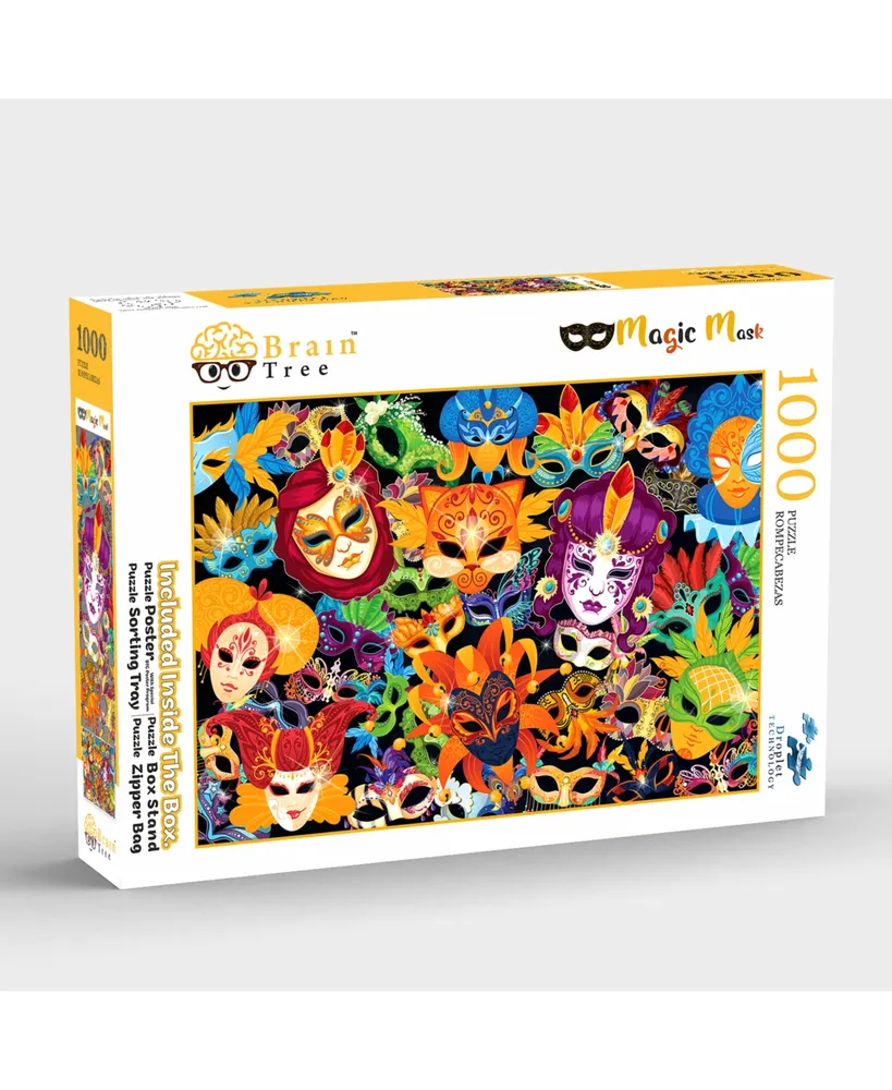 Brain Tree Games Magic Mask 1000 Piece Jigsaw Puzzle