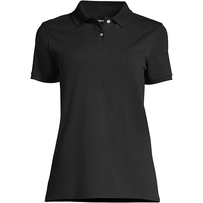 Lands' End Women's Mesh Cotton Short Sleeve Polo Shirt