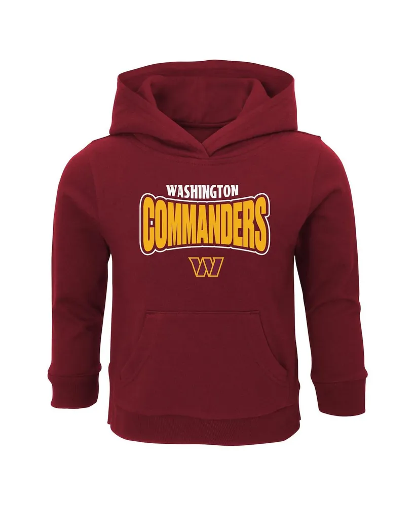 Toddler Boys and Girls Burgundy Washington Commanders Draft Pick Pullover Hoodie