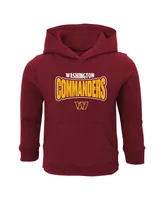 Toddler Boys and Girls Burgundy Washington Commanders Draft Pick Pullover Hoodie