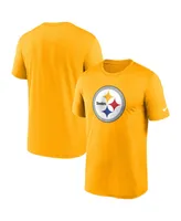 Men's Nike Gold Pittsburgh Steelers Legend Logo Performance T-shirt