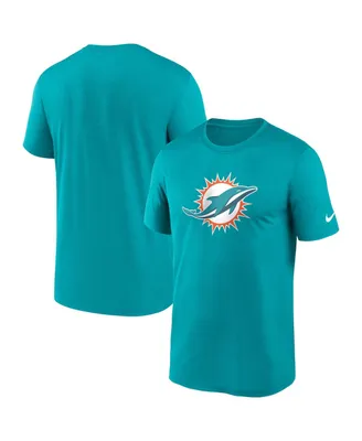 Men's Nike Aqua Miami Dolphins Legend Logo Performance T-shirt