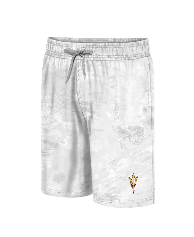 Men's Colosseum White Arizona State Sun Devils Realtree Aspect Ohana Swim Shorts