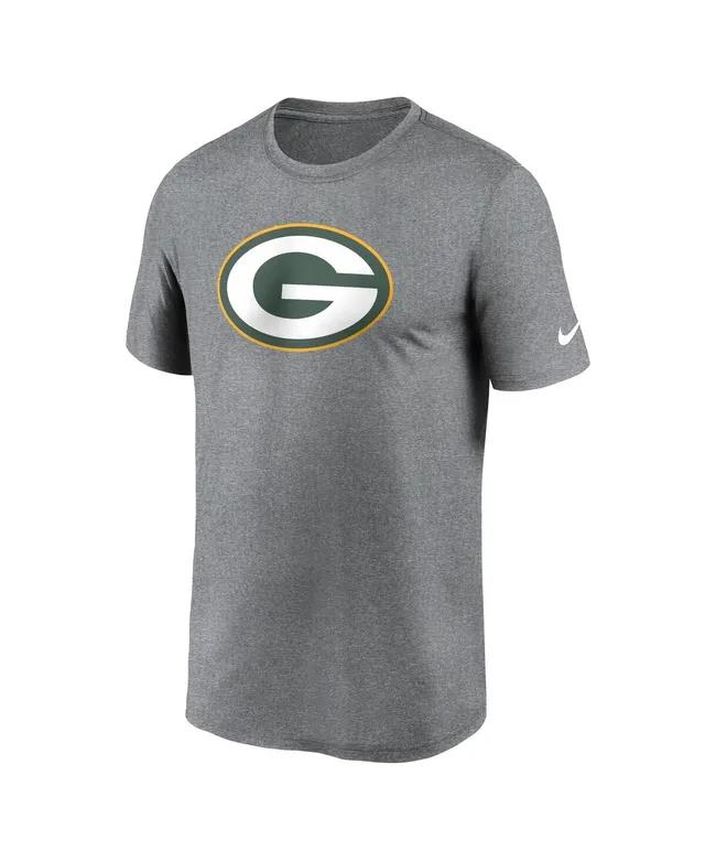 Green Bay Packers Nike Sideline Tonal Logo Performance Player T-Shirt -  Heather Charcoal