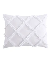 Laura Ashley Norah Solid Microfiber Piece Comforter Set
