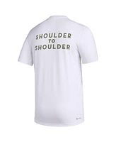 Men's adidas White Lafc Team Jersey Hook Aeroready T-shirt