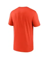 Men's Nike Orange Cleveland Browns Legend Wordmark Performance T-shirt