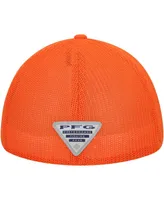 Men's Columbia Orange Clemson Tigers Pfg Hooks Flex Hat