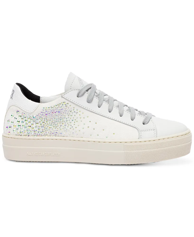 P448 Women's Thea Embellished Lace-Up Low-Top Sneakers