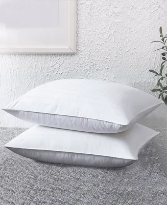 Unikome 2 Pack Premium 100% Cotton Down-Around Design Down Feather Bed Pillow Set