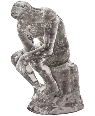Bepuzzled 3D Crystal Puzzle the Thinker Clear, 43 Pieces
