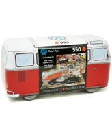 Eurographics Incorporated Volkswagen Road Trips Collectible Bus-Shaped Tin Puzzle, 550 Pieces