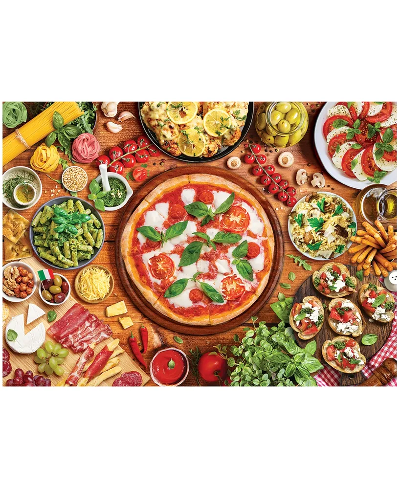 University Games Eurographics Incorporated Flavors of the World Italian Table  Jigsaw Puzzle, 1000 Pieces