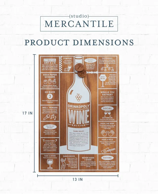 Studio Mercantile Double Wooden Liquor Dispenser - Macy's