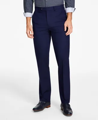 Alfani Men's Classic-Fit Stretch Solid Suit Pants, Created for Macy's