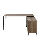 Simplie Fun Zakwani Writing Desk, Rustic Oak