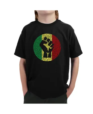 Big Boy's Word Art T-shirt - Get Up Stand