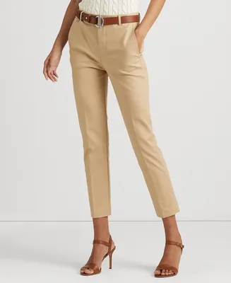 Lauren Ralph Double-Faced Stretch Cotton Pant