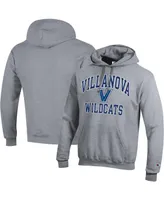 Men's Champion Heather Gray Villanova Wildcats High Motor Pullover Hoodie