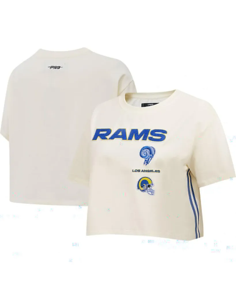 Women's Pro Standard Pink Los Angeles Rams Cropped Boxy T-Shirt