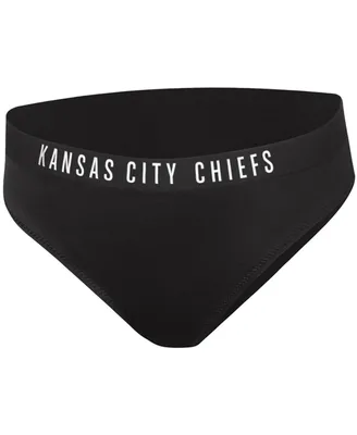 Women's G-iii 4Her by Carl Banks Black Kansas City Chiefs All-Star Bikini Bottom