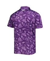 Men's Columbia Purple Washington Huskies Super Terminal Tackle Omni-Shade Polo Shirt