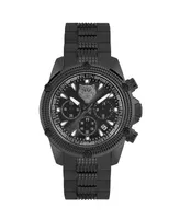 Plein Sport Men's Hurricane Black Stainless Steel Bracelet Watch 44mm