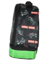 Monster Jam Grave Digger Monster Truck Insulated Dual Compartment Lunch Bag Lunch Box