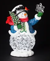 13" H Musical Light Emitting Diode (Led) Snowman Ice