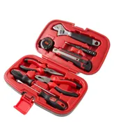 Stalwart Household Hand Tools - 9-Piece Tool Set Includes Adjustable Wrench, Screwdriver, Pliers, and More
