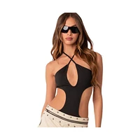 Edikted Women's Unity cut out bodysuit