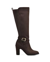 White Mountain Women's Teals Regular Calf Knee High Dress Boots