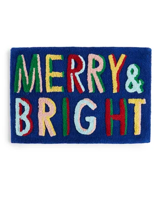 Holiday Lane Merry & Bright Sculpted Holiday Rug, 20" x 30", Created for Macy's