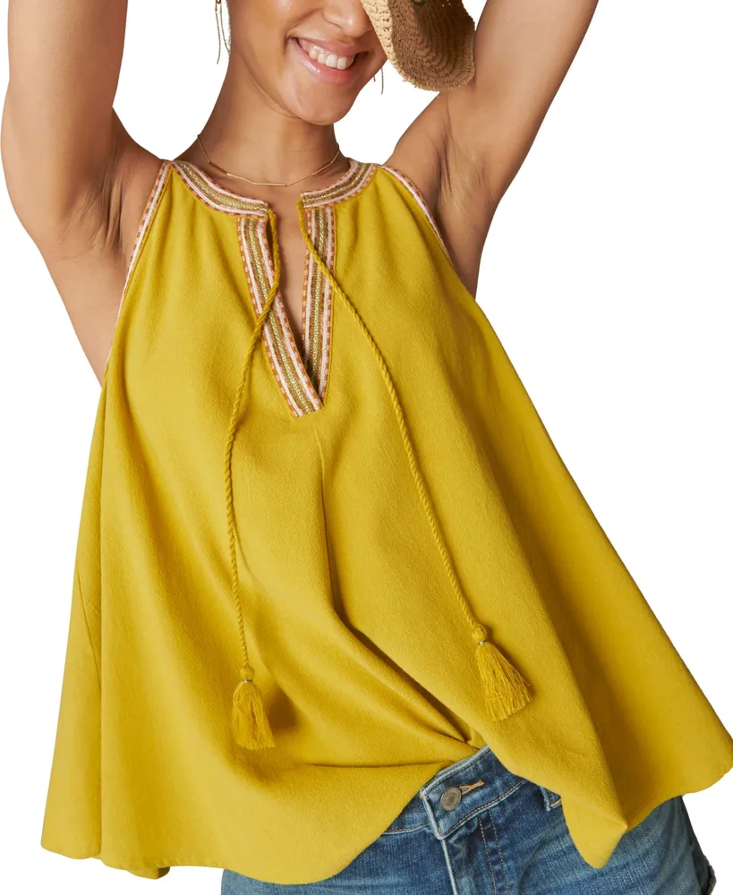 Lucky Brand Embroidery Cami Top