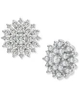 Wrapped in Love 2-Pc. Set Diamond Cluster Pendant Necklace & Matching Stud Earrings (1 ct. t.w.) in 14k White Gold, Created for Macy's