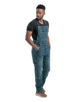 Berne Men's Highland Unlined Washed Flex Denim Bib Overall