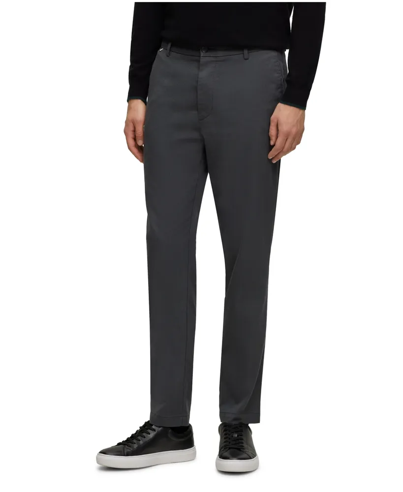 Boss Hugo Boss L88316 Black Slim-Fit Trousers Size India | Ubuy