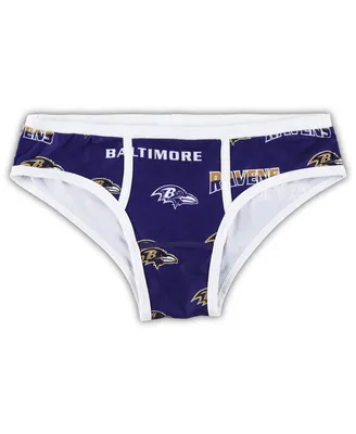 Women's Concepts Sport Purple Baltimore Ravens Breakthrough Allover Print Knit Panty