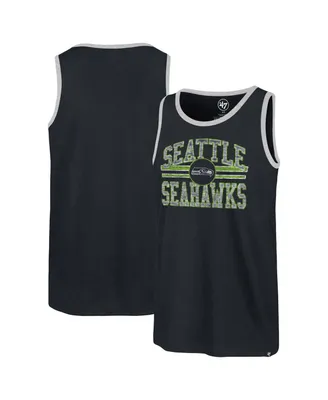 Men's '47 Brand College Navy Seattle Seahawks Winger Franklin Tank Top