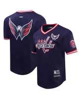 Men's Pro Standard Navy Washington Capitals Classic Mesh V-Neck T-shirt