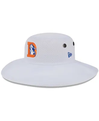 Men's New Era White Denver Broncos 2023 Nfl Training Camp Throwback Panama Bucket Hat