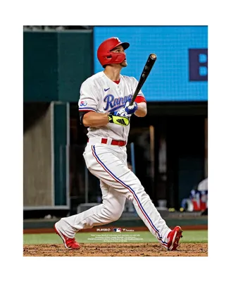 Corey Seager Texas Rangers Unsigned Hits Out to Deep Center Field Photograph