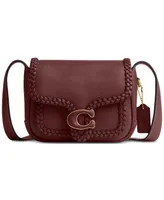 Coach Braided Trim Polished Pebble Leather Tabby Messenger 19