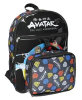 Avatar The Last Airbender Nickelodeon Characters Aang Zuko Katara Sokka 5 Pc Backpack Lunchbox Icepack Water Bottle